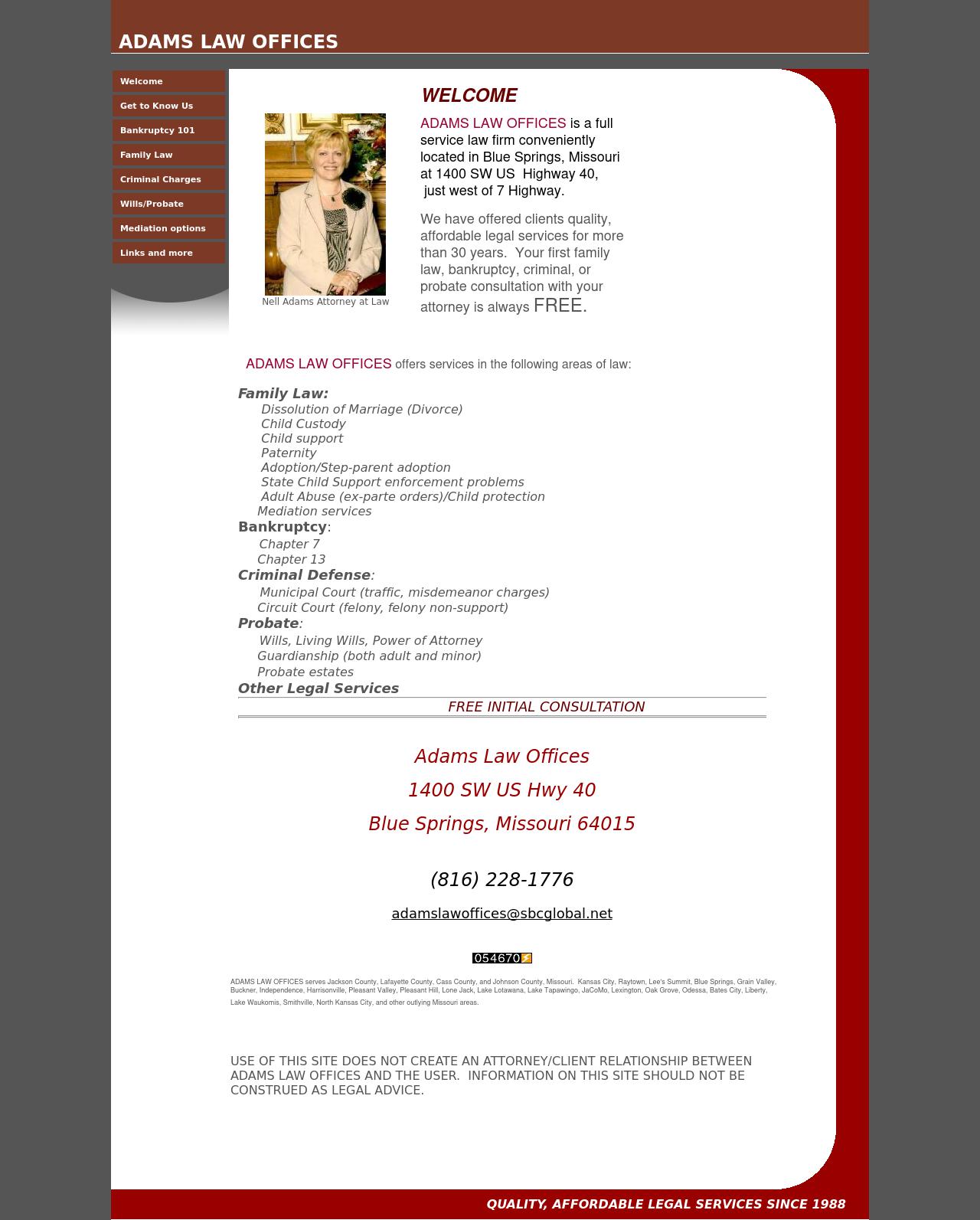 Adams Law Offices - Lees Summit MO Lawyers