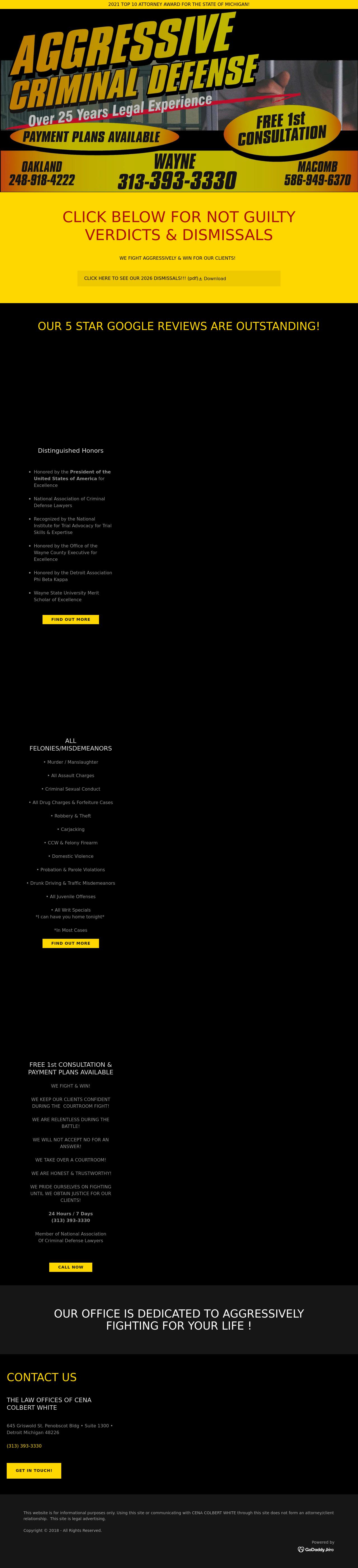 Aggressive Criminal Attorney - Detroit MI Lawyers