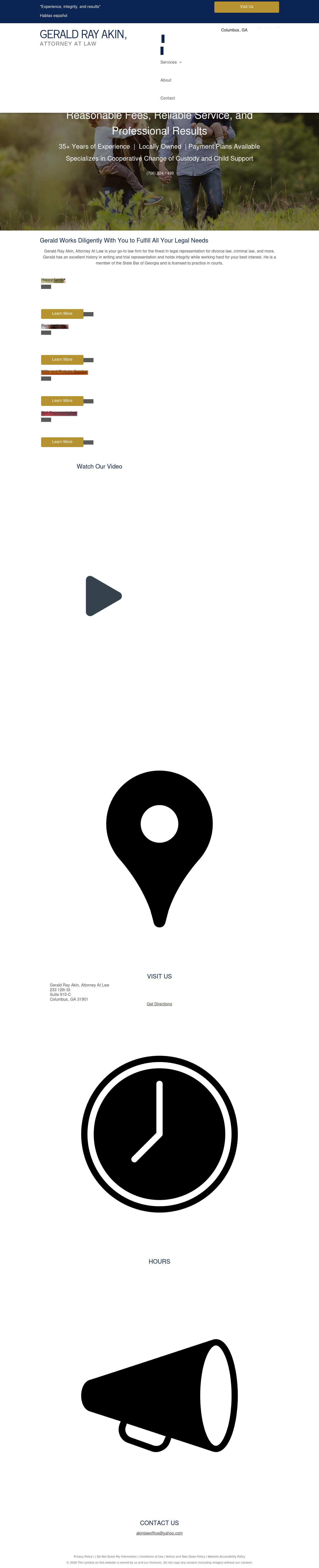 Akin, Gerald R - Columbus GA Lawyers