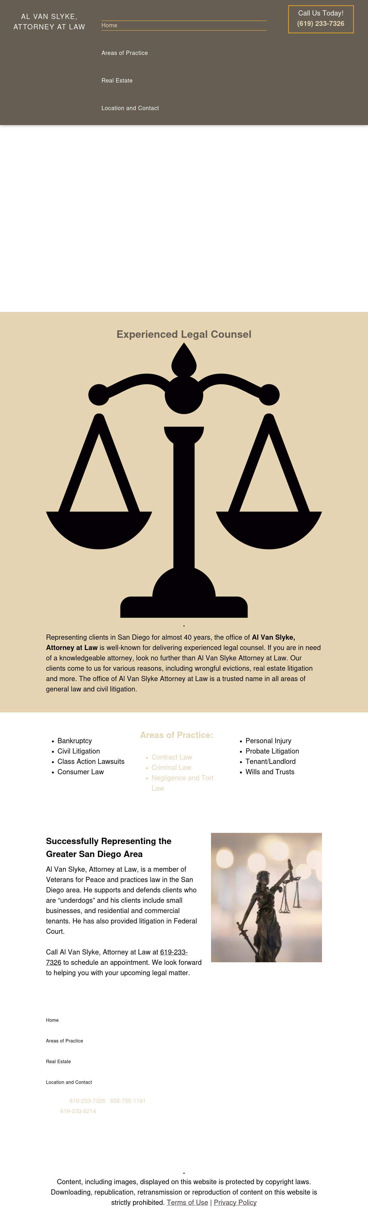 Al Van Slyke - San Diego CA Lawyers