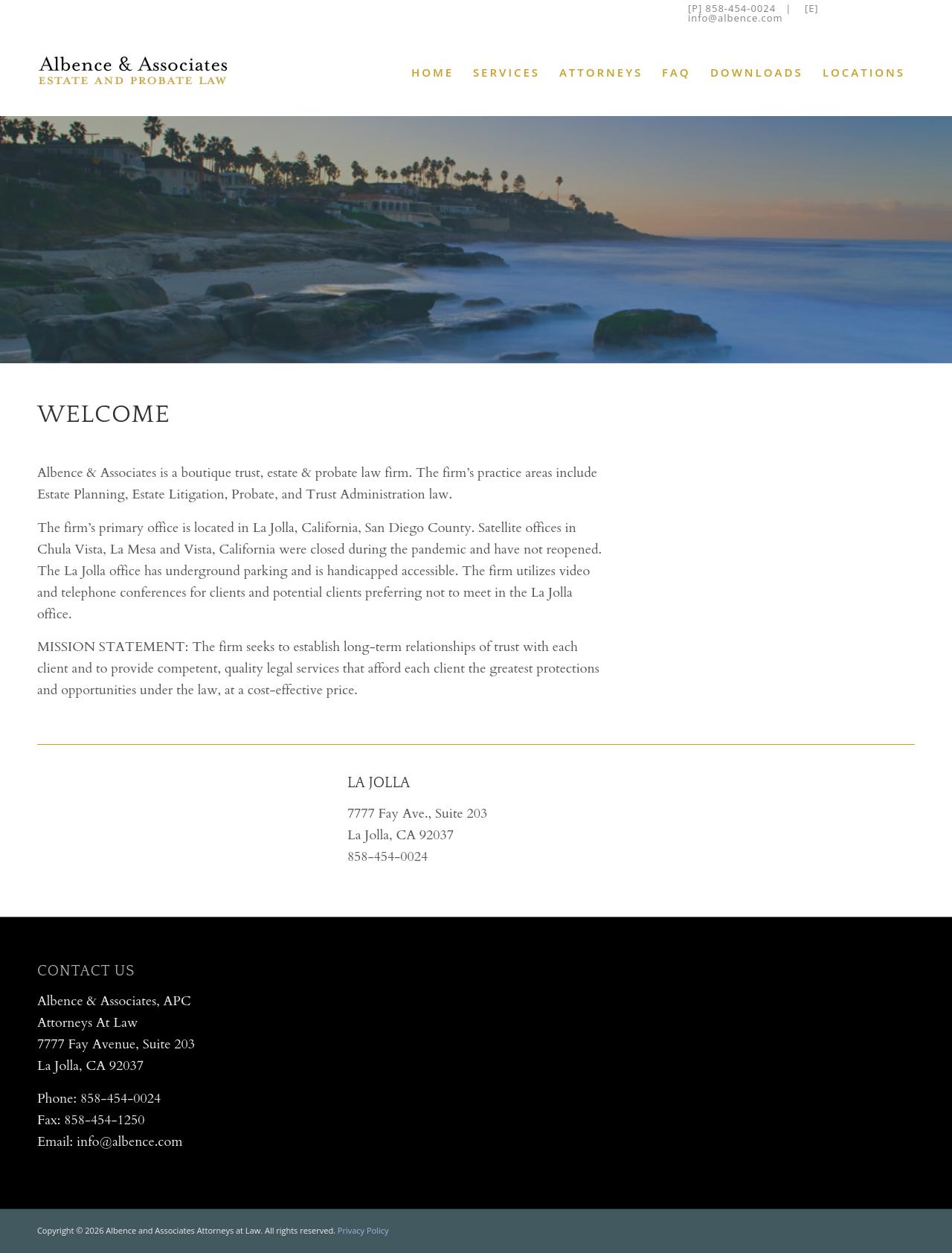 Albence & Associates - La Jolla CA Lawyers