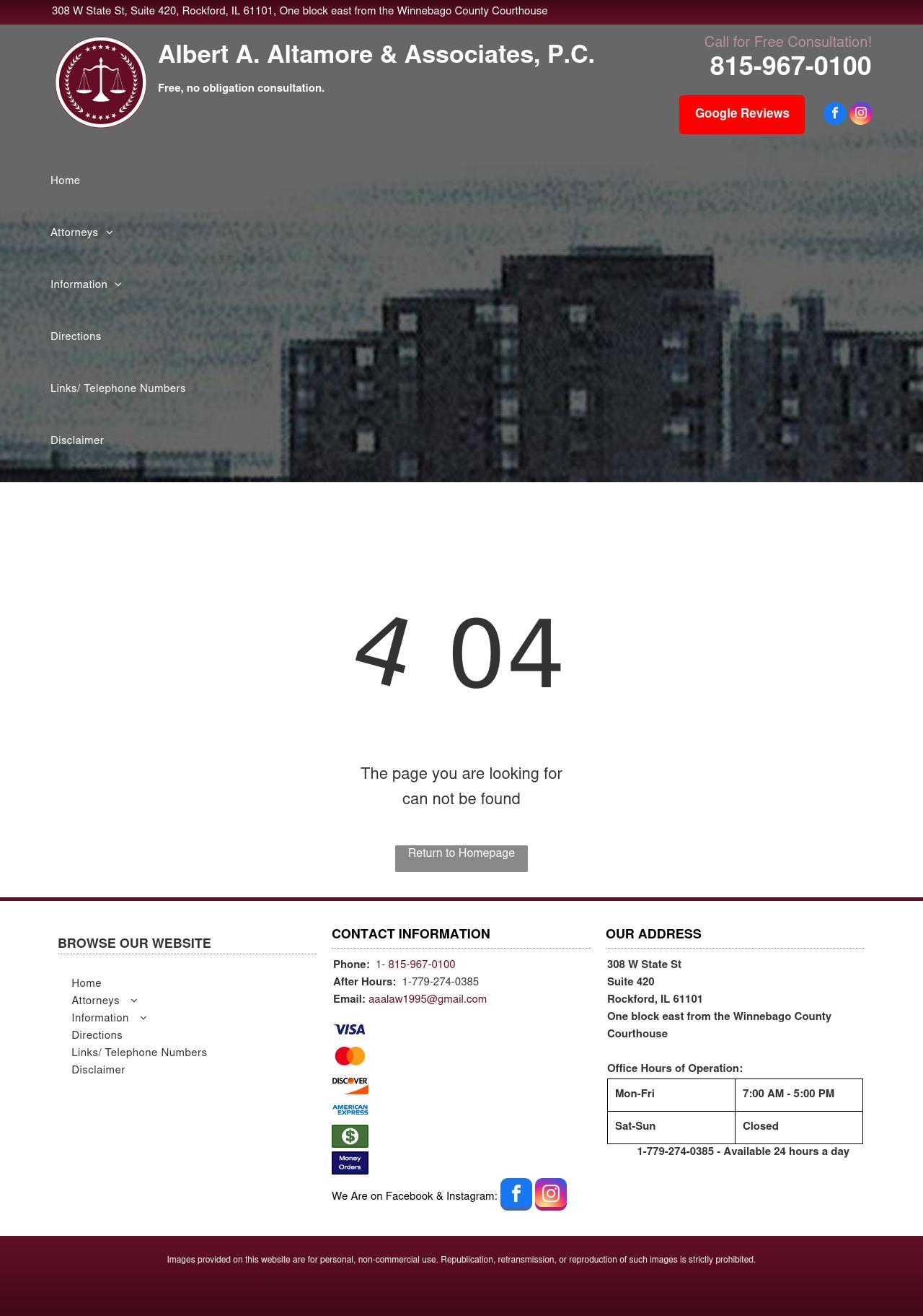 Albert A Altamore & Associates - Rockford IL Lawyers
