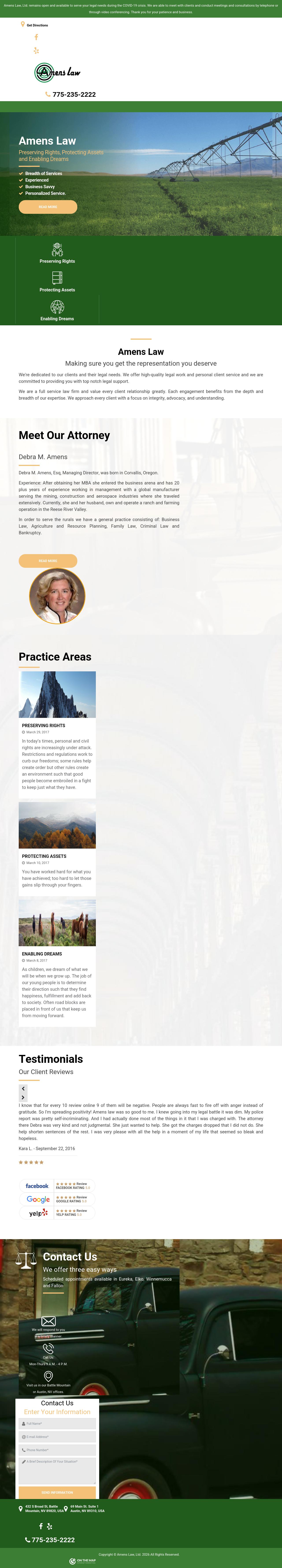 Amens Law - Battle Mountain NV Lawyers