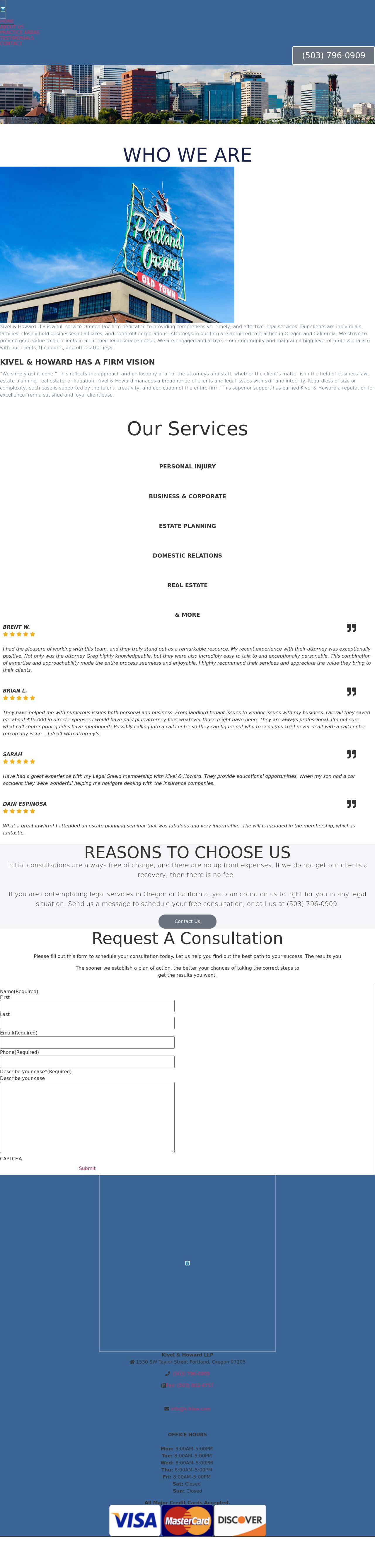 Kivel & Howard LLP - Portland OR Lawyers