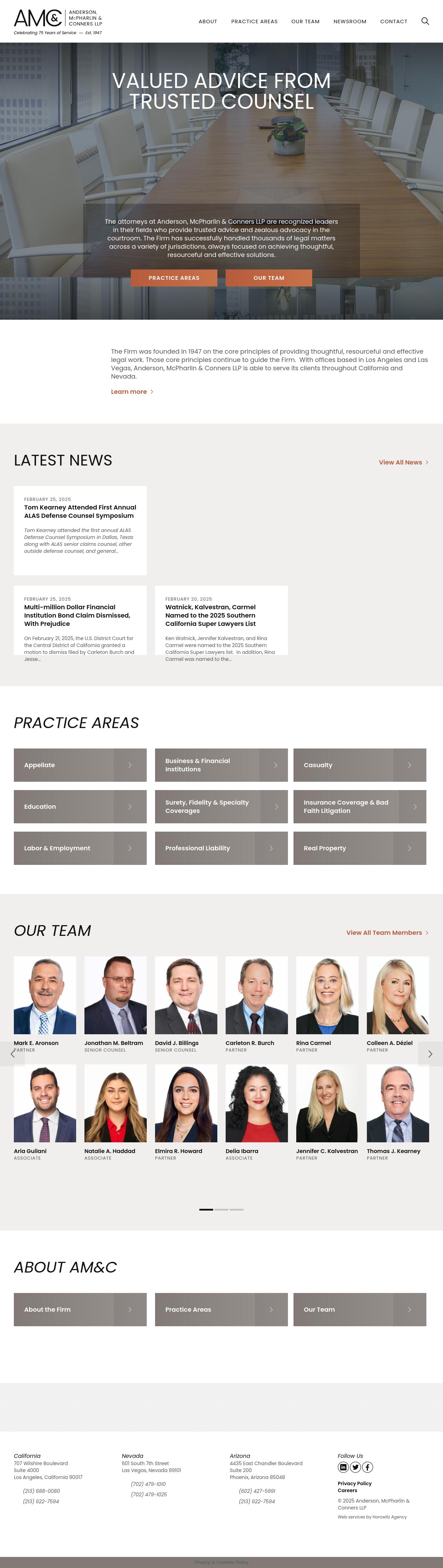 Anderson, McPharlin & Conners, LLP - Las Vegas NV Lawyers