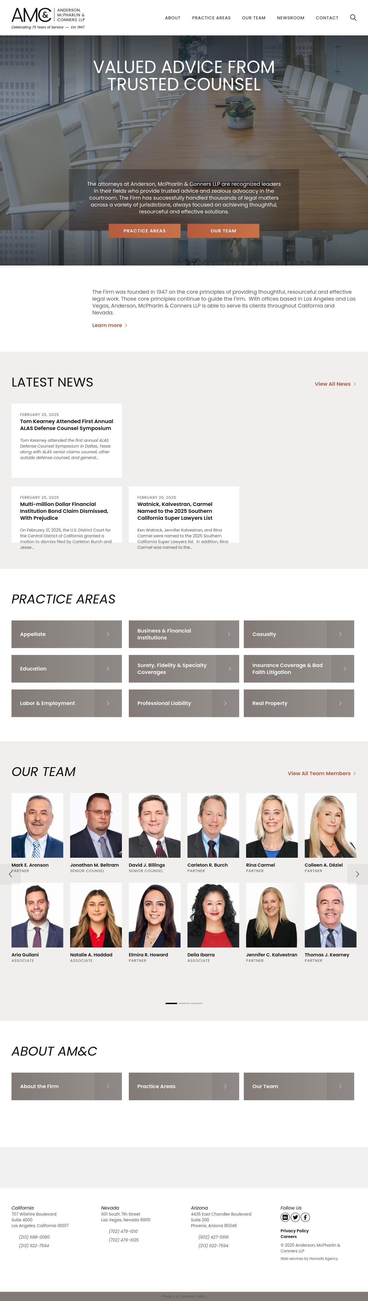 Anderson, McPharlin & Conners LLP - Los Angeles CA Lawyers