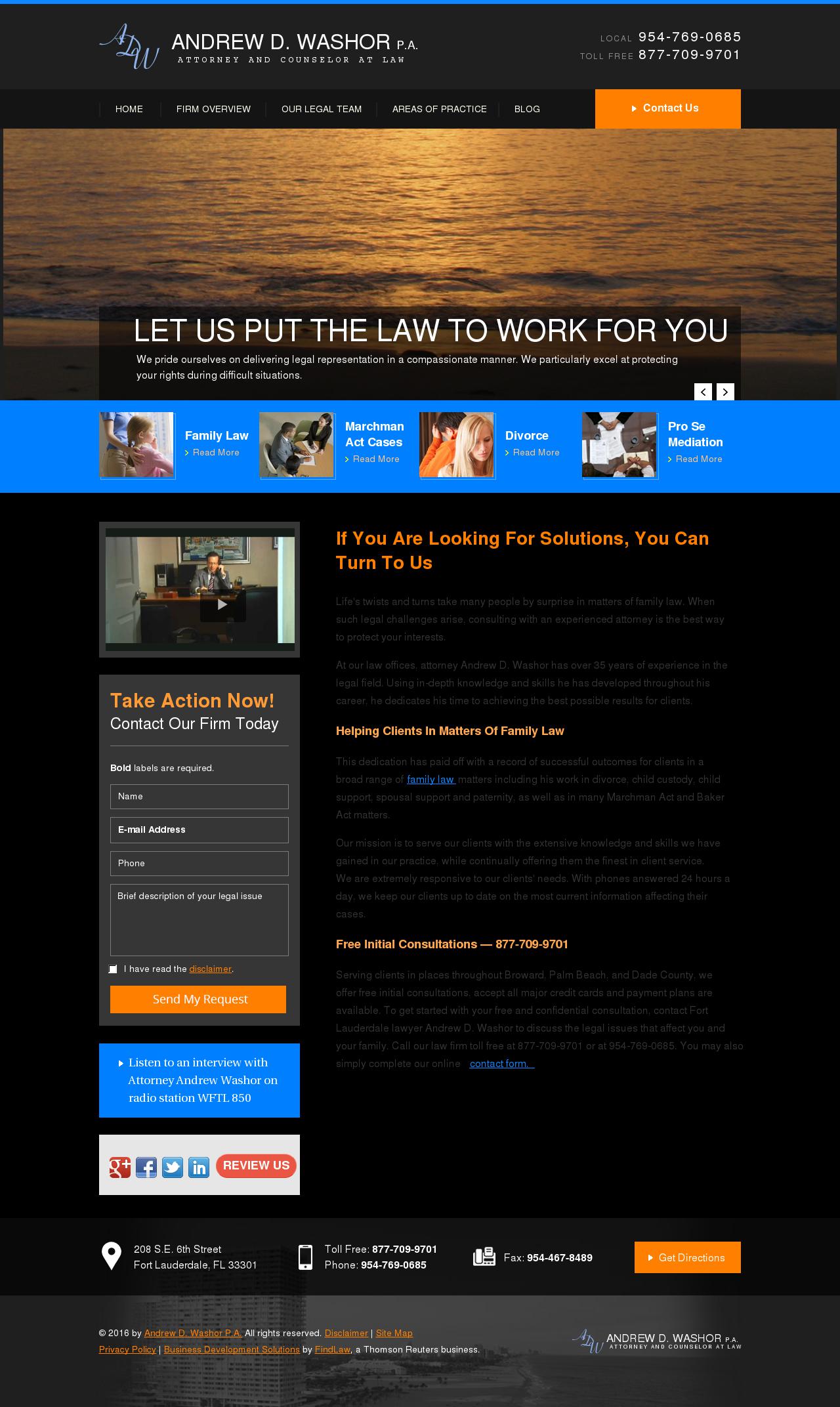 Andrew D. Washor P.A. - Fort Lauderdale FL Lawyers