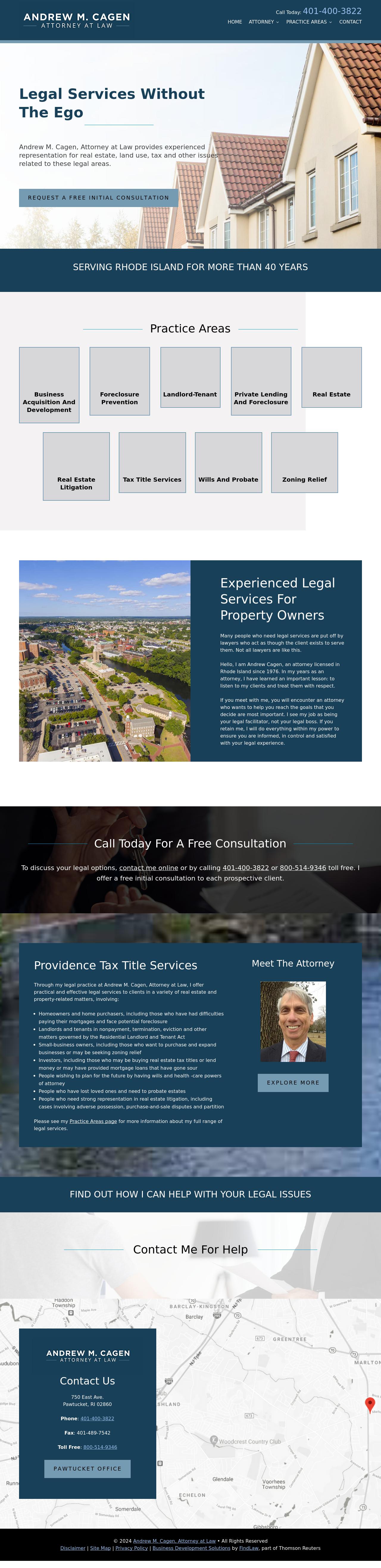 Andrew M. Cagen, Attorney at Law - Providence RI Lawyers