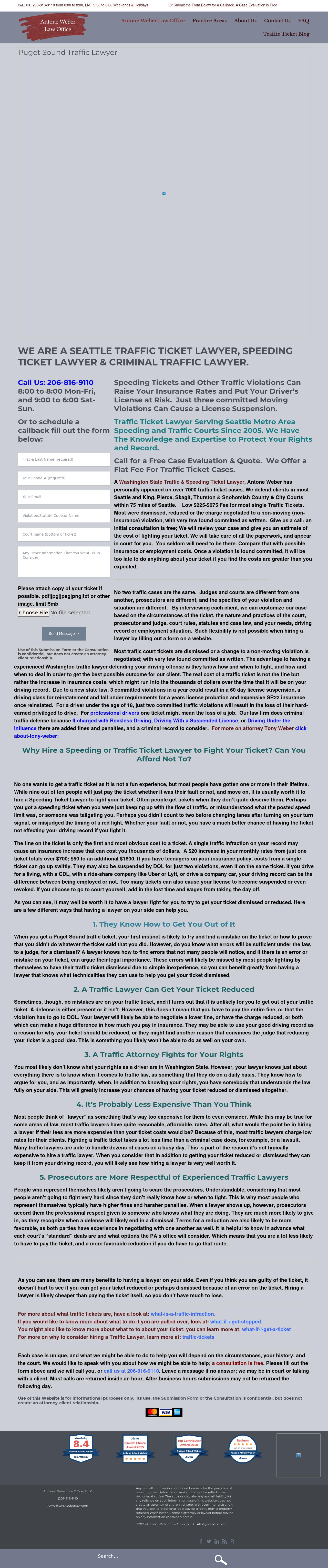 Antone Weber Traffic Law Office - Seattle WA Lawyers
