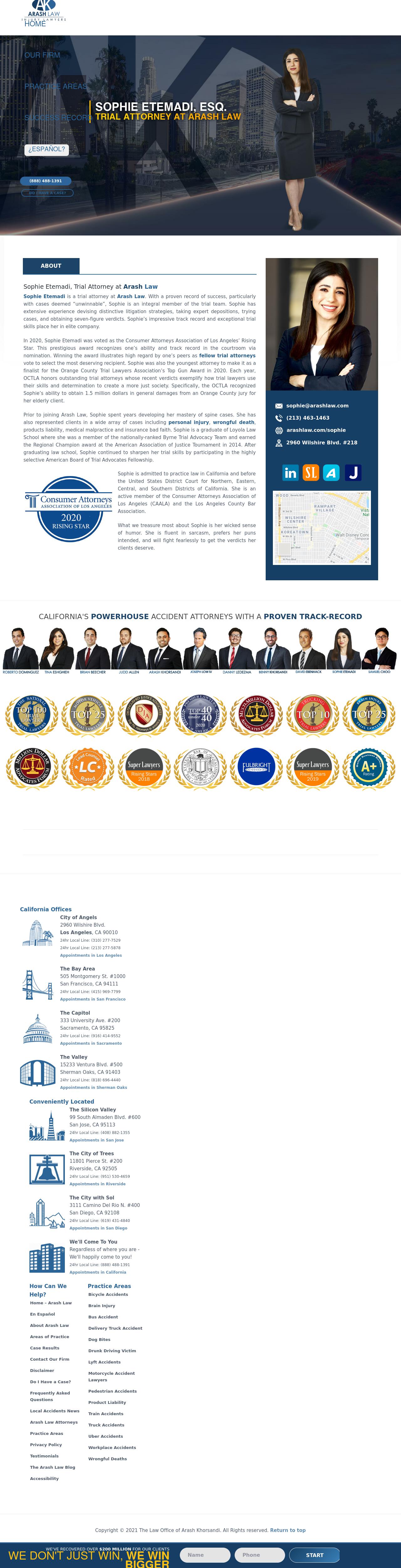 Arash Law: Sophie Etemadi - Los Angeles CA Lawyers