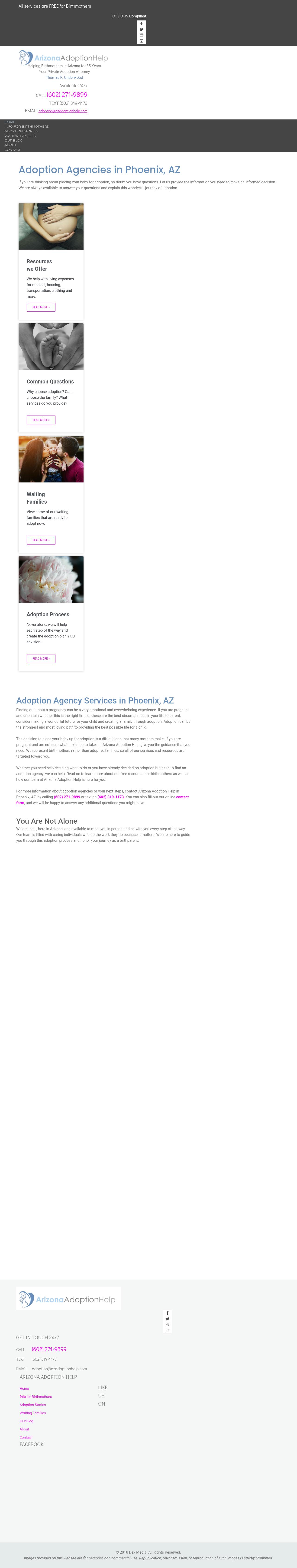 Arizona Adoption Help for Birthmothers - Phoenix AZ Lawyers