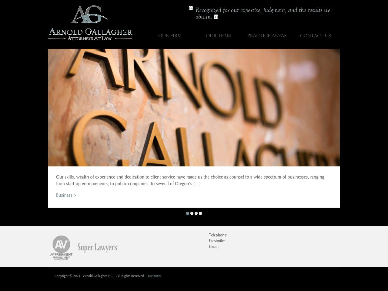 Arnold Gallagher, PC - Eugene OR Lawyers