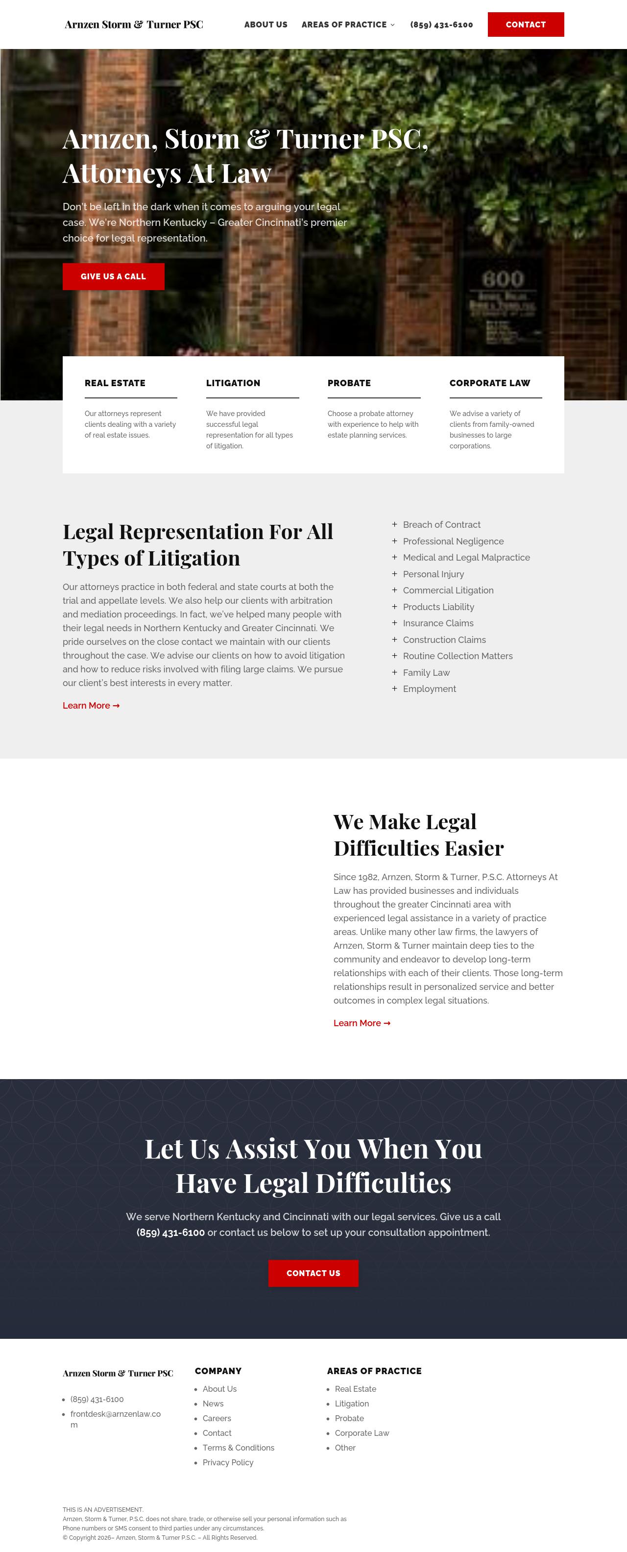 Arnzen Storm & Turner, P.S.C. - Covington KY Lawyers