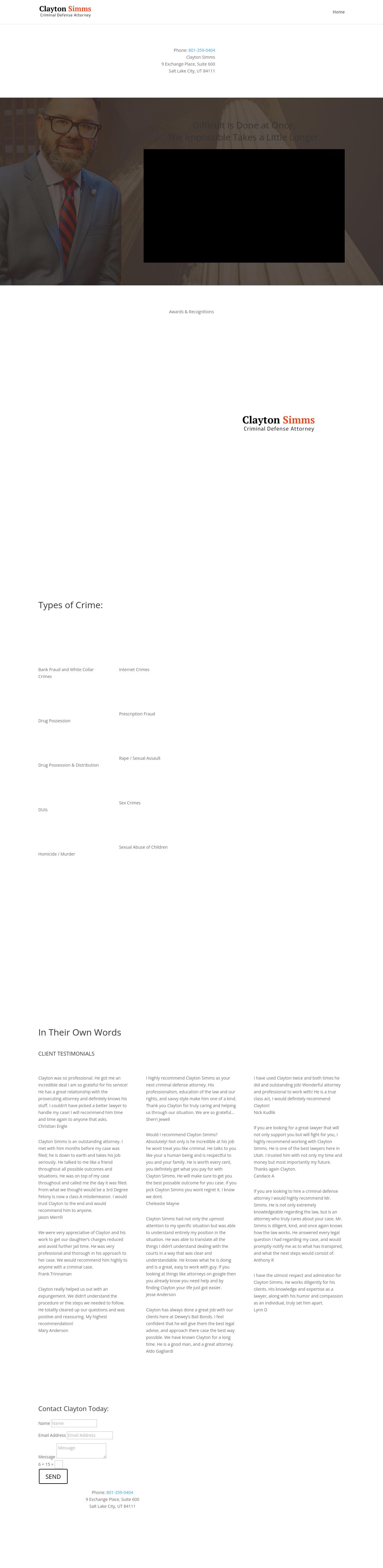 Attorney Clayton Simms - Salt Lake City UT Lawyers