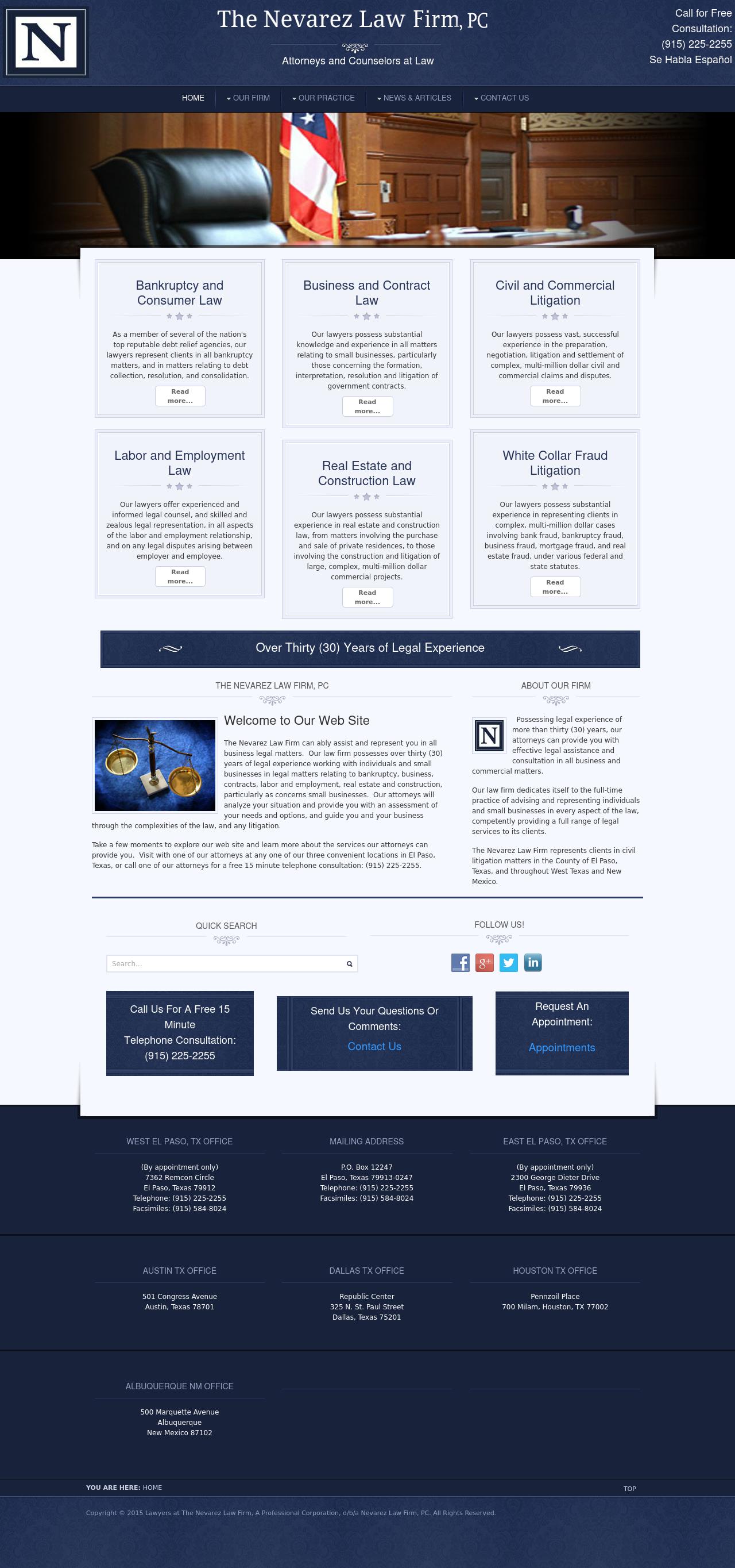 The Nevarez Law Firm - El Paso TX Lawyers