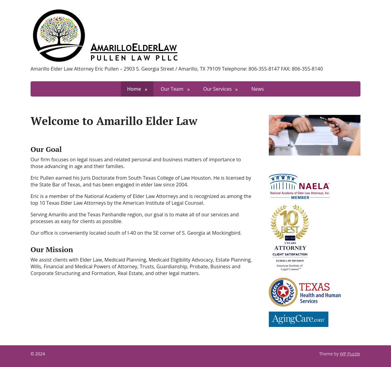 Attorneys Eric J. Pullen ElderLawyer - Amarillo TX Lawyers