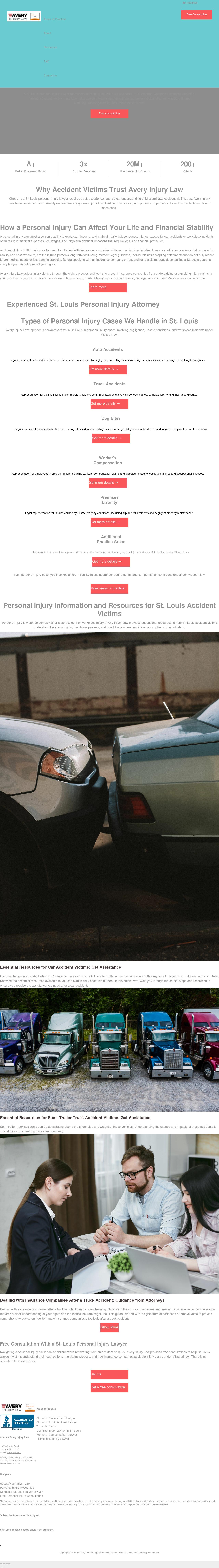 Avery Injury Law - St. Louis MO Lawyers