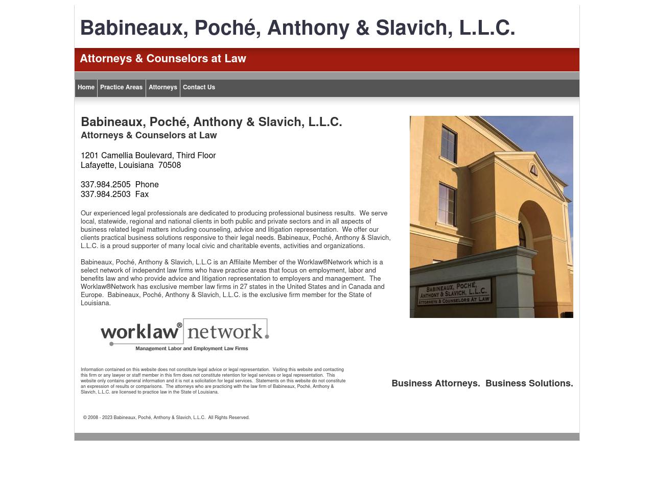 Babineaux Poche' Anthony & Slavich LLC - Lafayette LA Lawyers