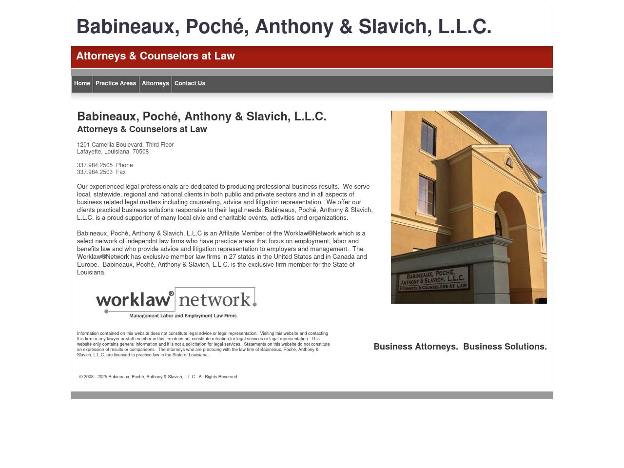 Babineaux Poche' Anthony & Slavich LLC - Lafayette LA Lawyers