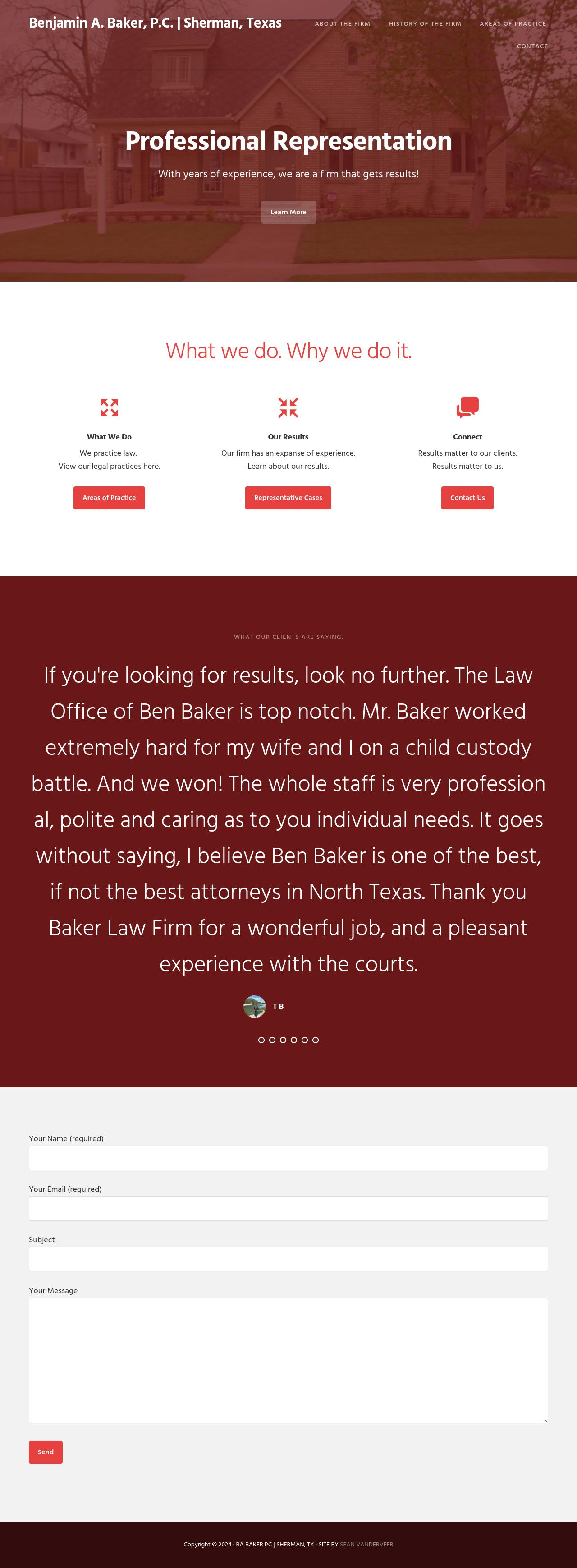 Baker Benjamin A - Sherman TX Lawyers