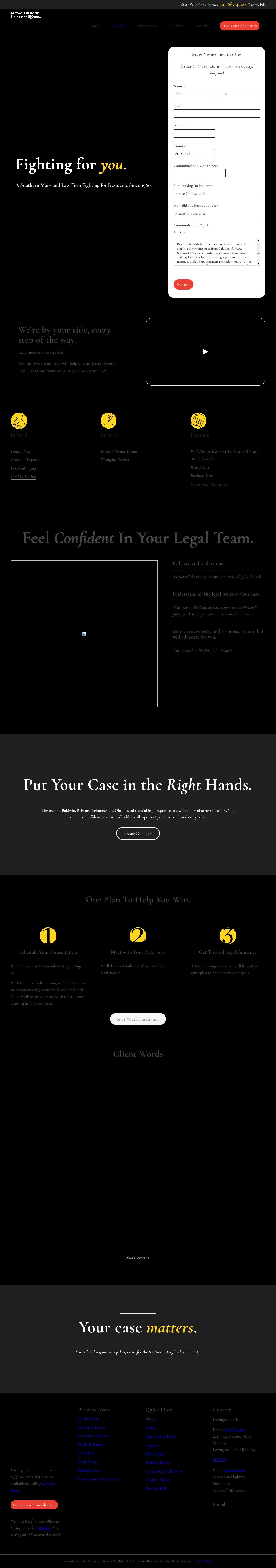 Baldwin, Briscoe & Steinmetz, P.C. - Waldorf MD Lawyers