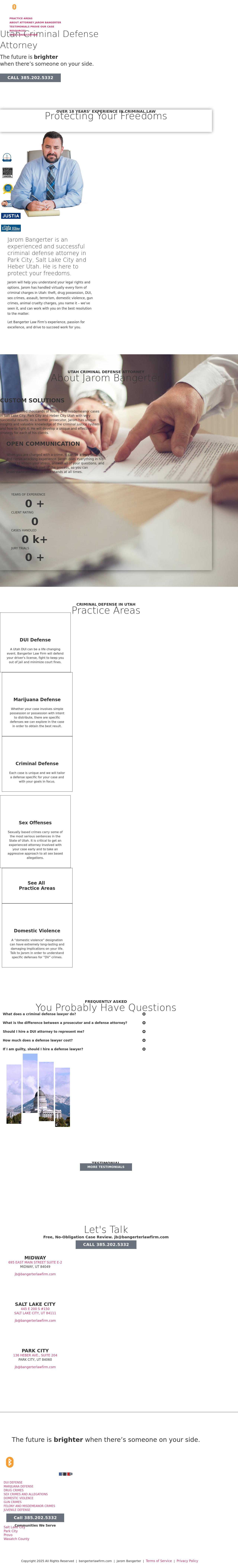 Bangerter Law Firm, PLLC - Midway UT Lawyers