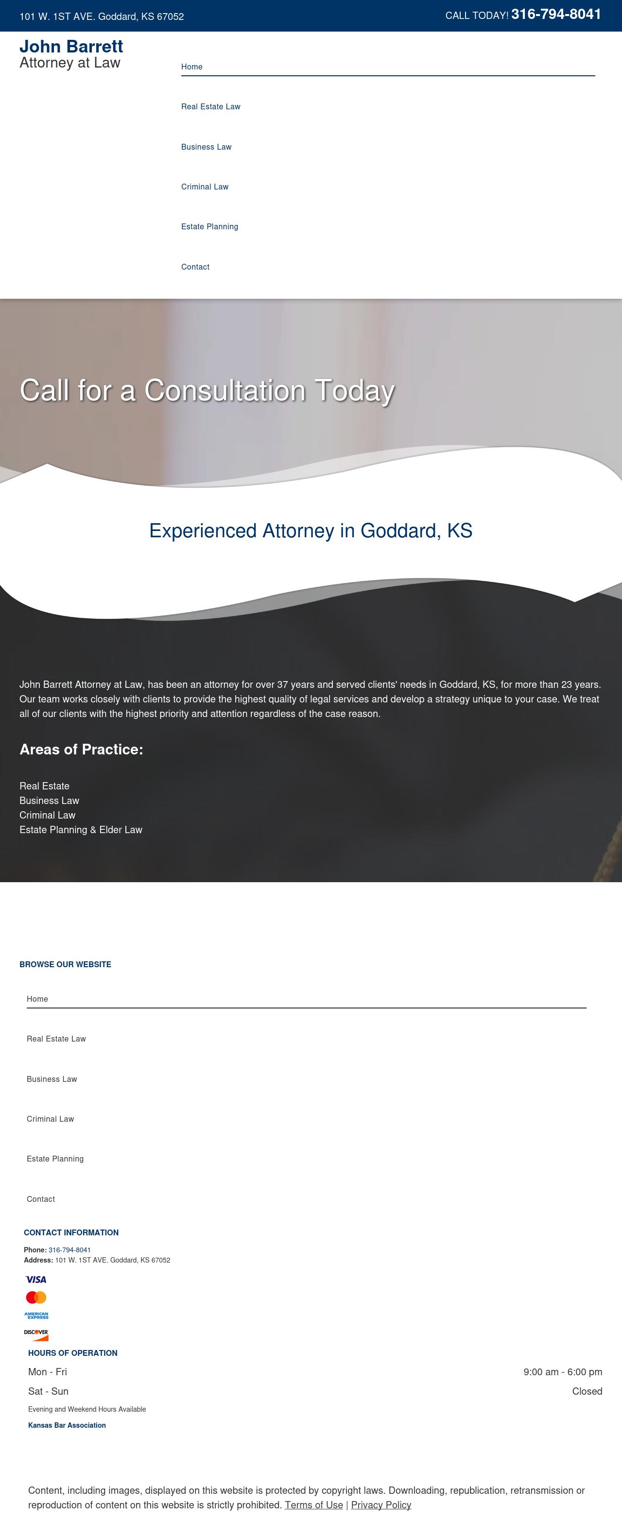 Barrett John B Attorney at Law - Goddard KS Lawyers