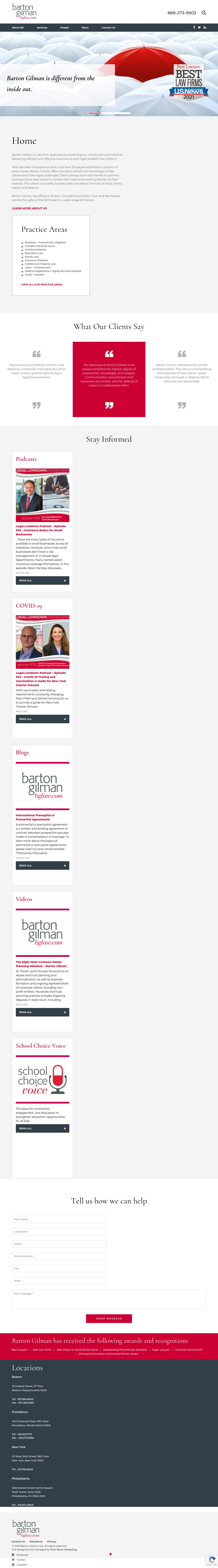 Barton Gilman LLP - Boston MA Lawyers