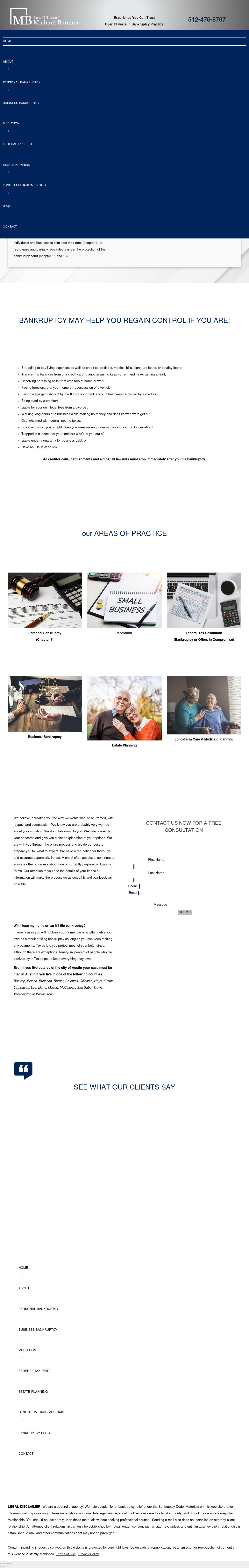 Baumer Michael - Austin TX Lawyers