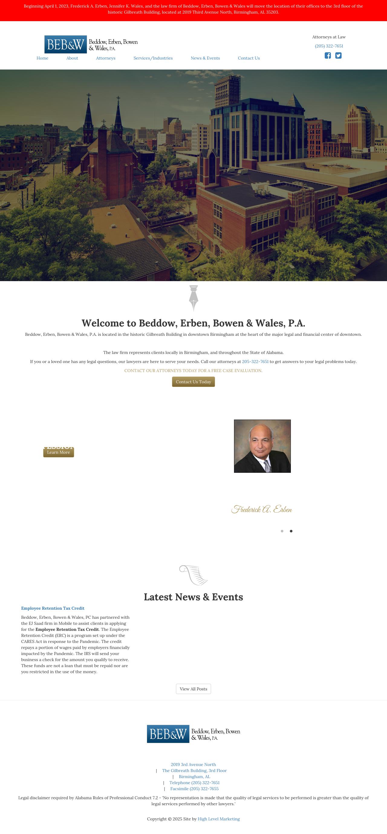 Beddow Erben & Bowen PA - Birmingham AL Lawyers