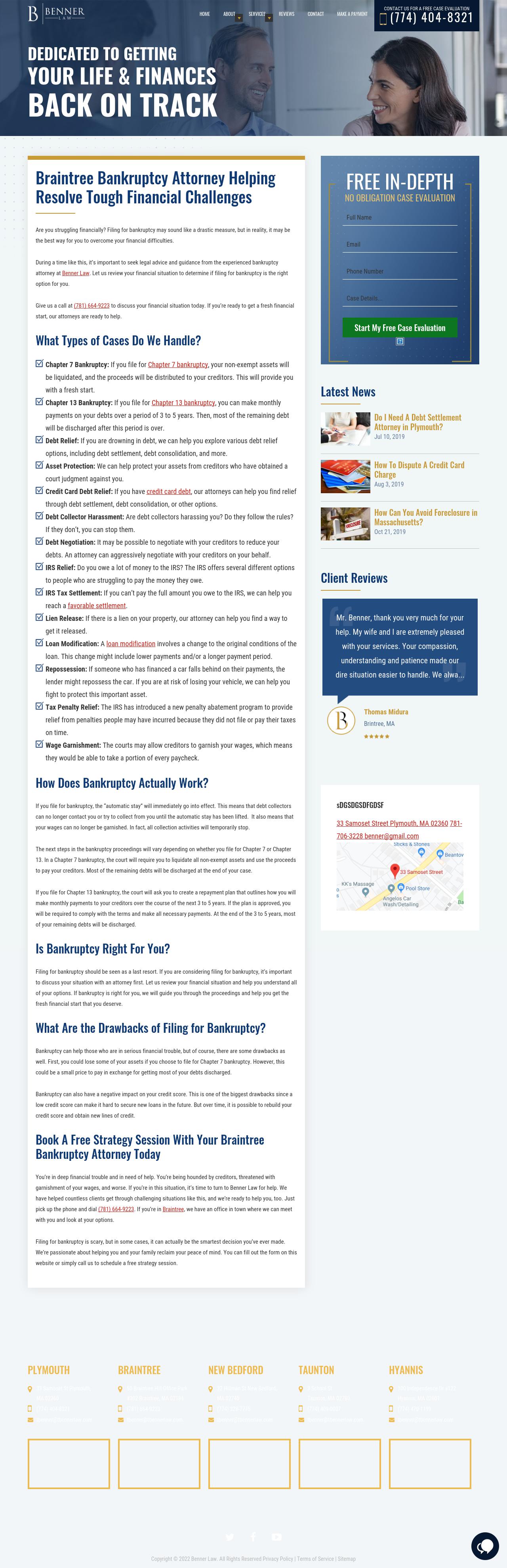 Benner & Weinkauf, P.C. - Braintree MA Lawyers