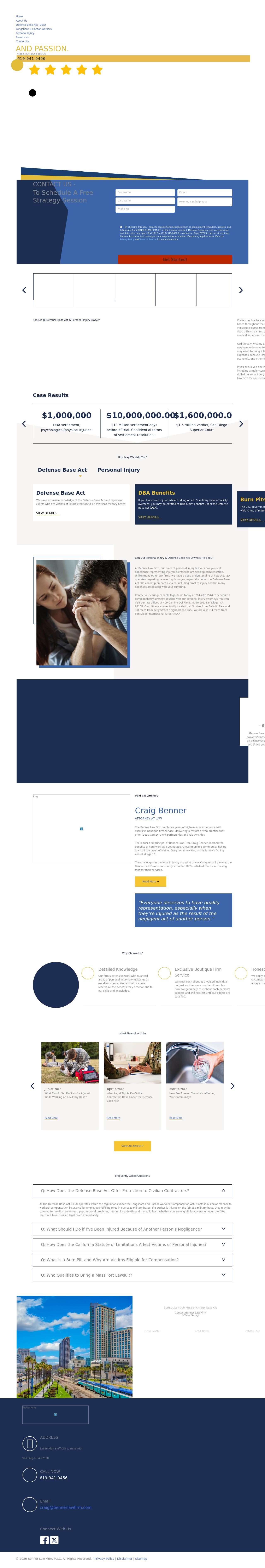 Benner Law Firm - San Diego CA Lawyers