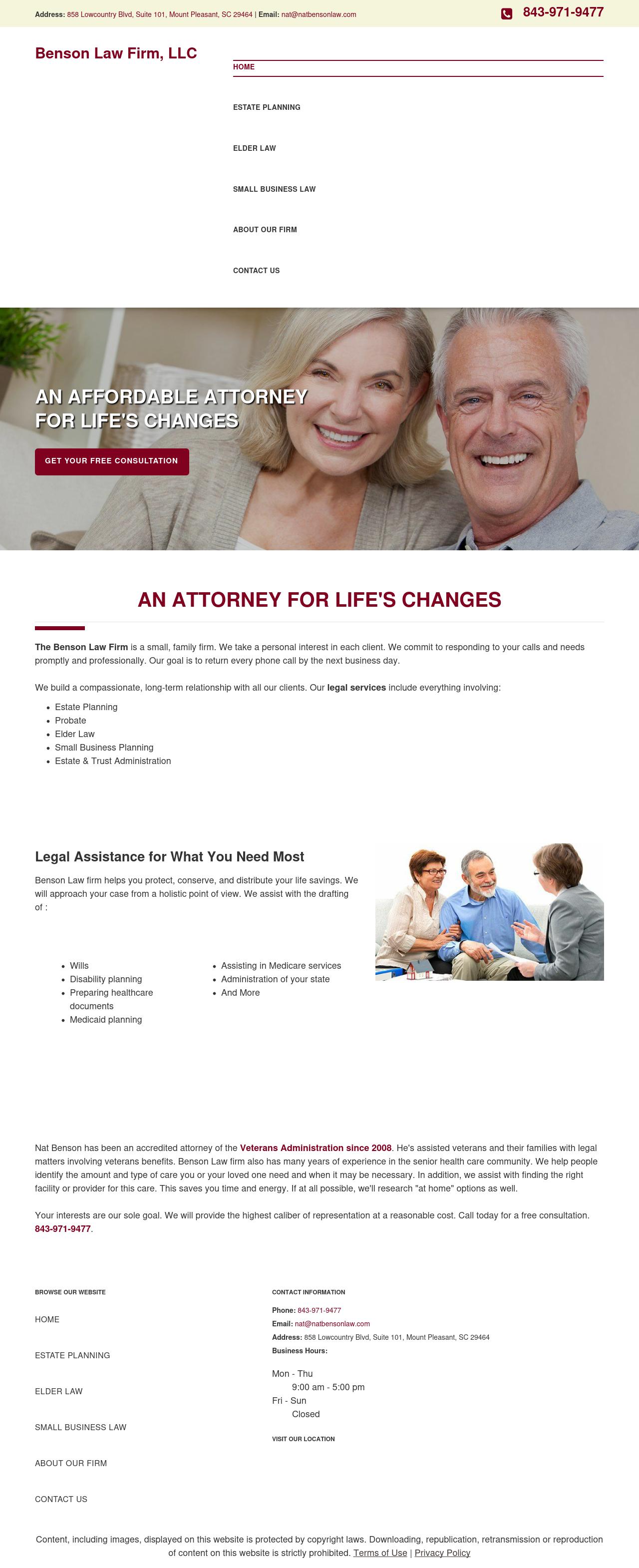 Benson Law Firm - Mount Pleasant SC Lawyers