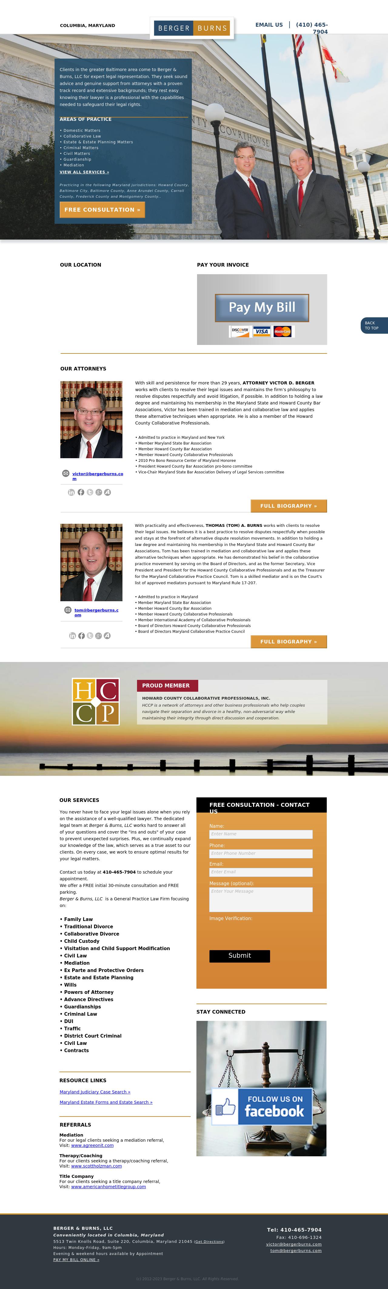 Berger & Burns, LLC - Ellicott City MD Lawyers