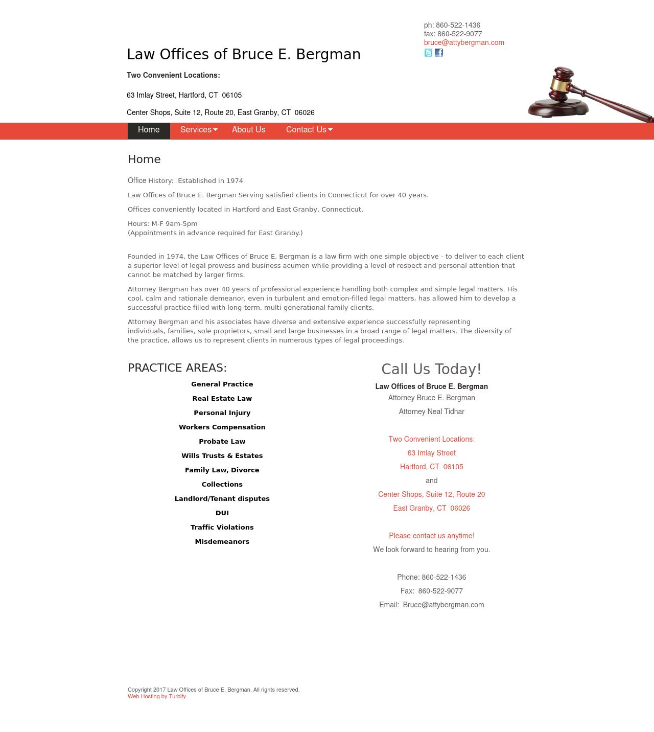 Bergman Bruce E - Hartford CT Lawyers