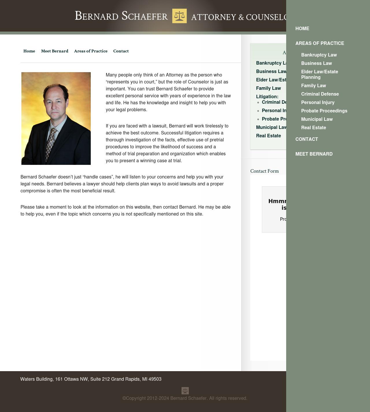 Bernard Schaefer - Grand Rapids MI Lawyers