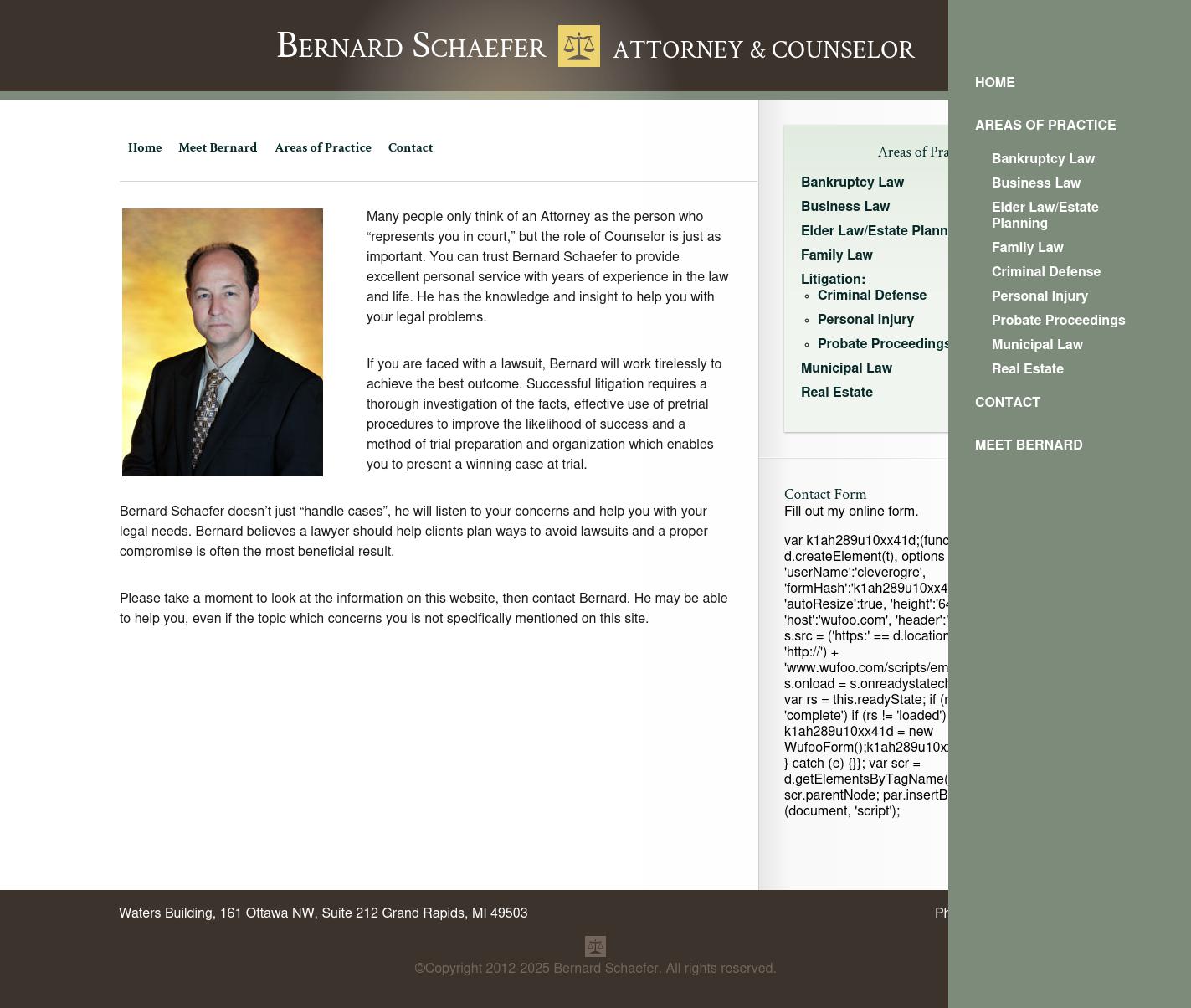 Bernard Schaefer - Grand Rapids MI Lawyers