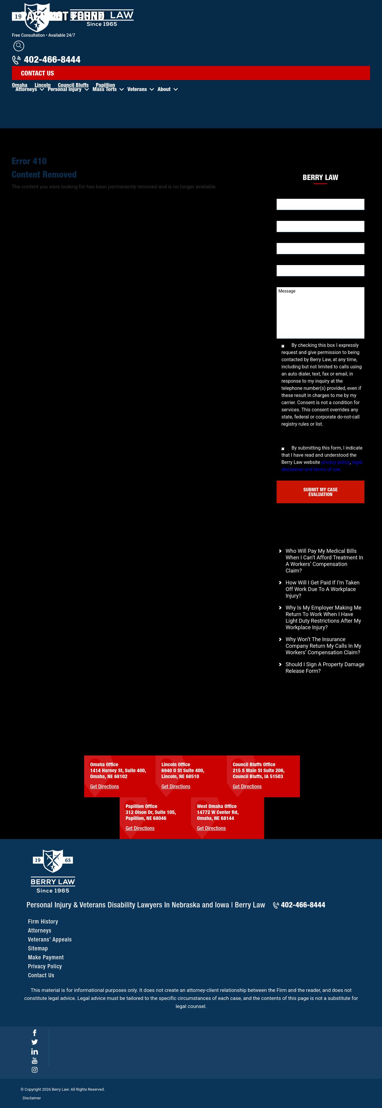 Berry Law: Criminal Defense and Personal Injury Lawyers - Seward NE Lawyers