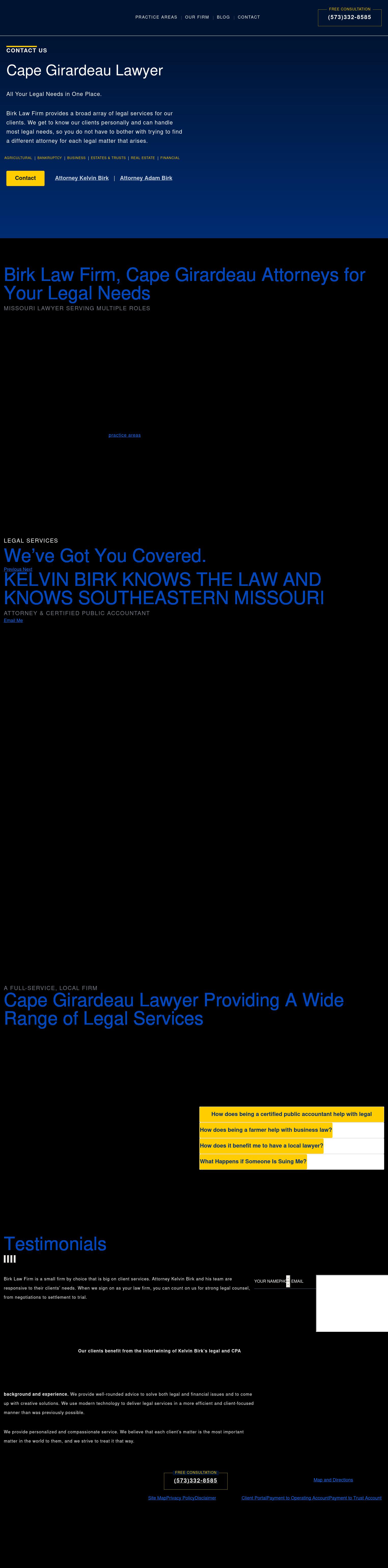 Birk Law Firm, L.C. - Cape Girardeau MO Lawyers