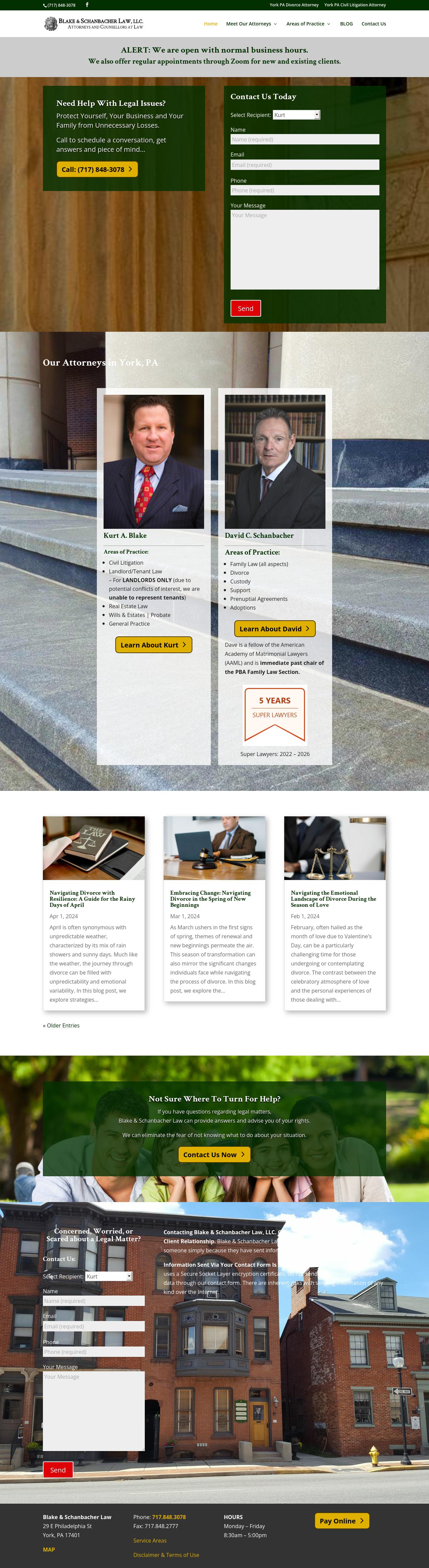 Blake & Schanbacher Law, LLC. - York PA Lawyers