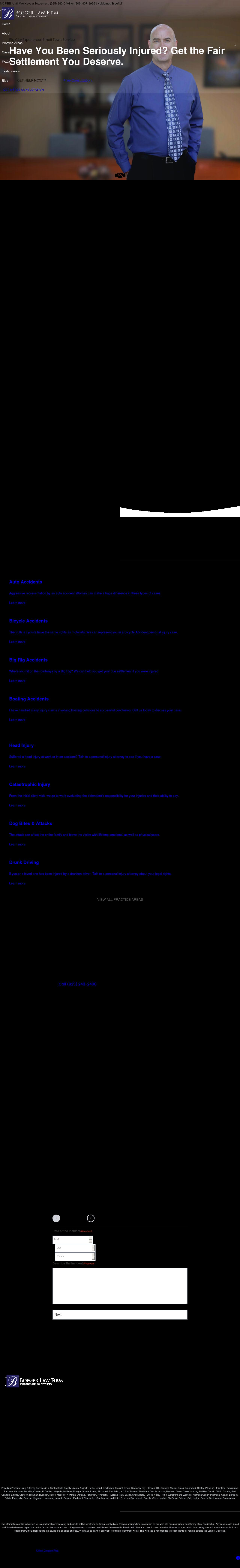 Boeger Law Firm - Personal Injury Attorneys - Brentwood CA Lawyers