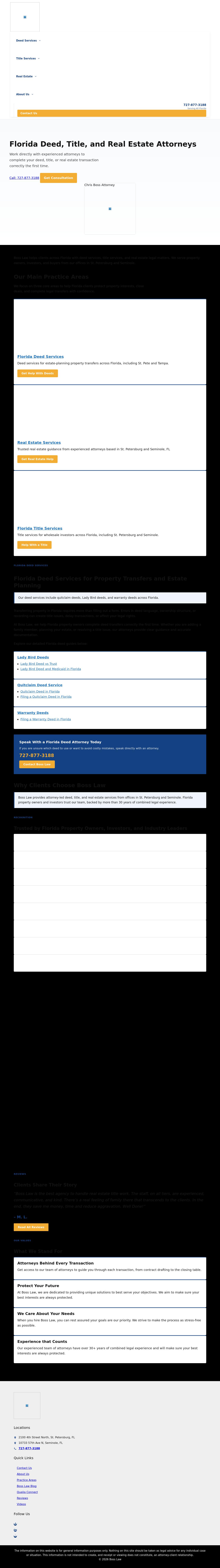 Boss Law - St. Petersburg FL Lawyers