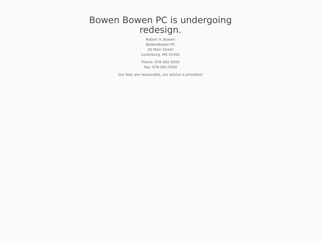 Bowen & Bowen, LLP - Lunenburg MA Lawyers