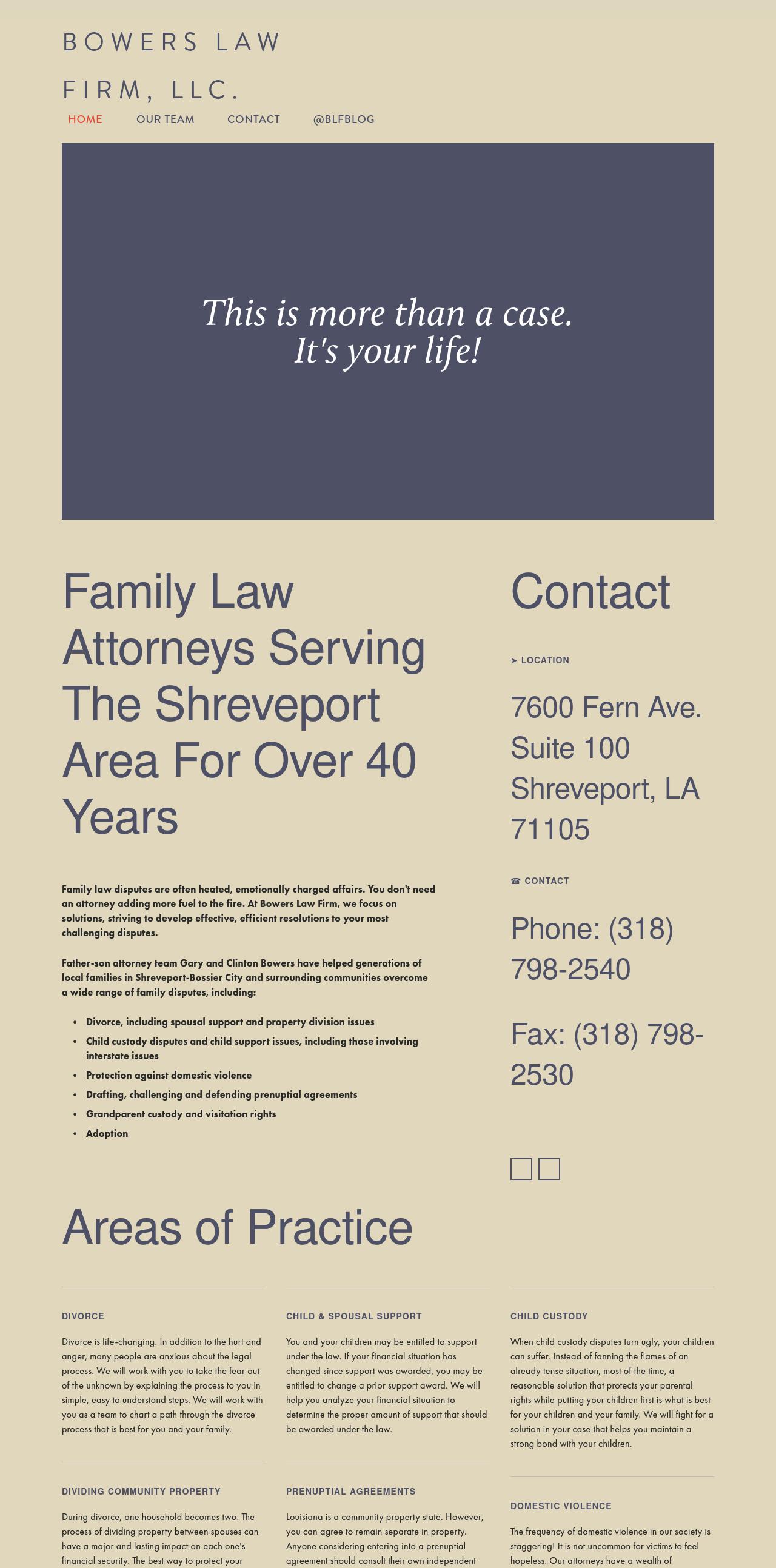 Bowers Law Firm - Shreveport LA Lawyers