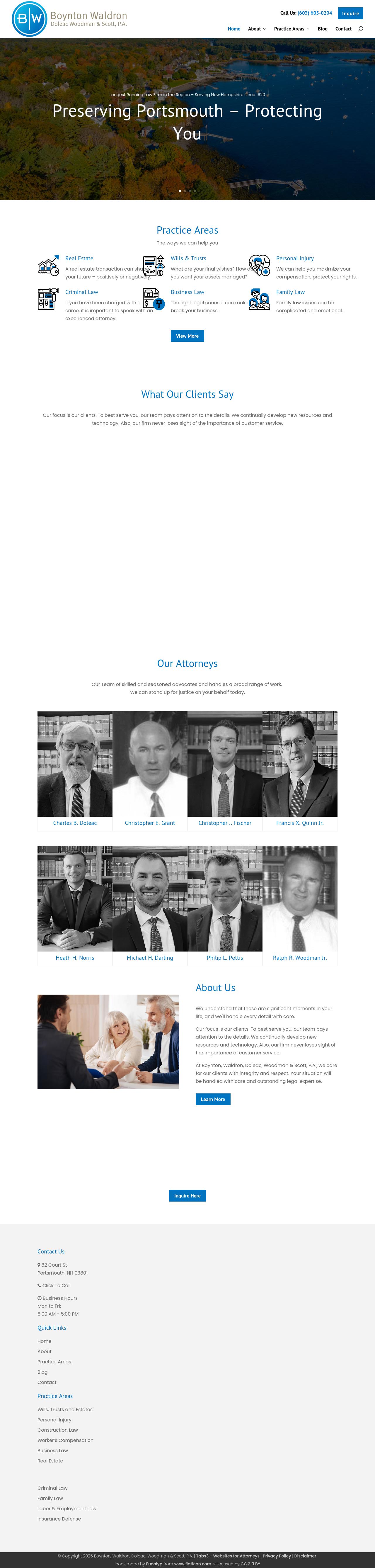 Boynton, Waldron, Doleac, Woodman & Scott, P.A. - Portsmouth NH Lawyers