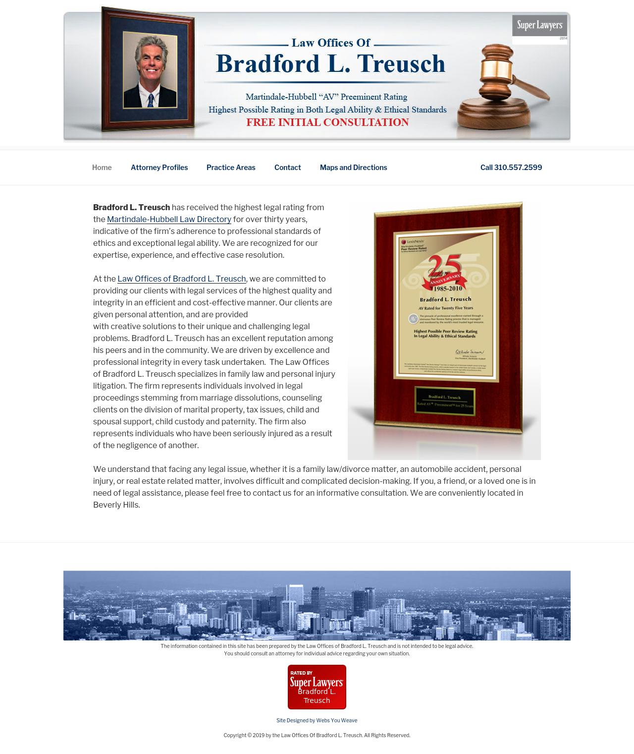 Bradford L. Treusch Law Offices - Los Angeles CA Lawyers