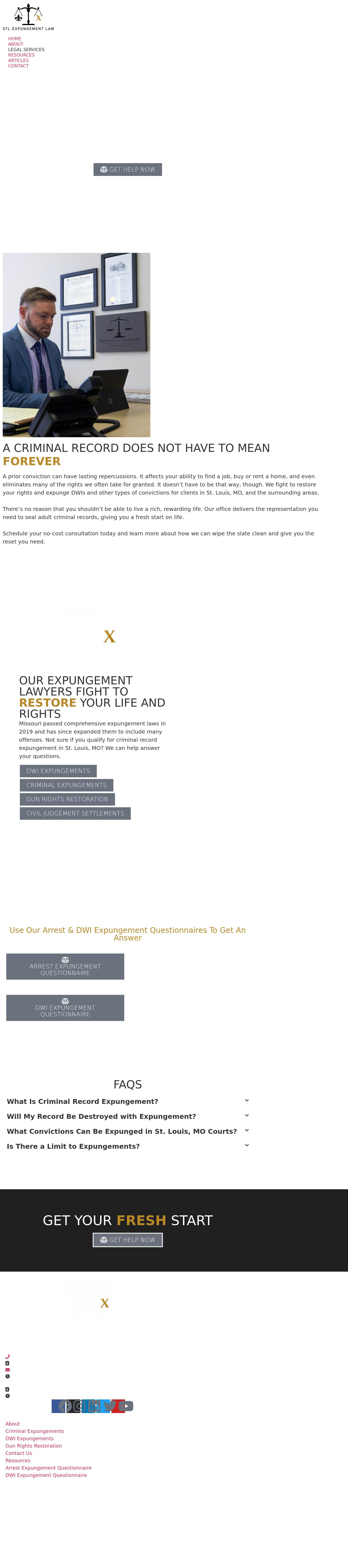 Bradley Chapman - St. Louis Expungement Law - St. Louis MO Lawyers