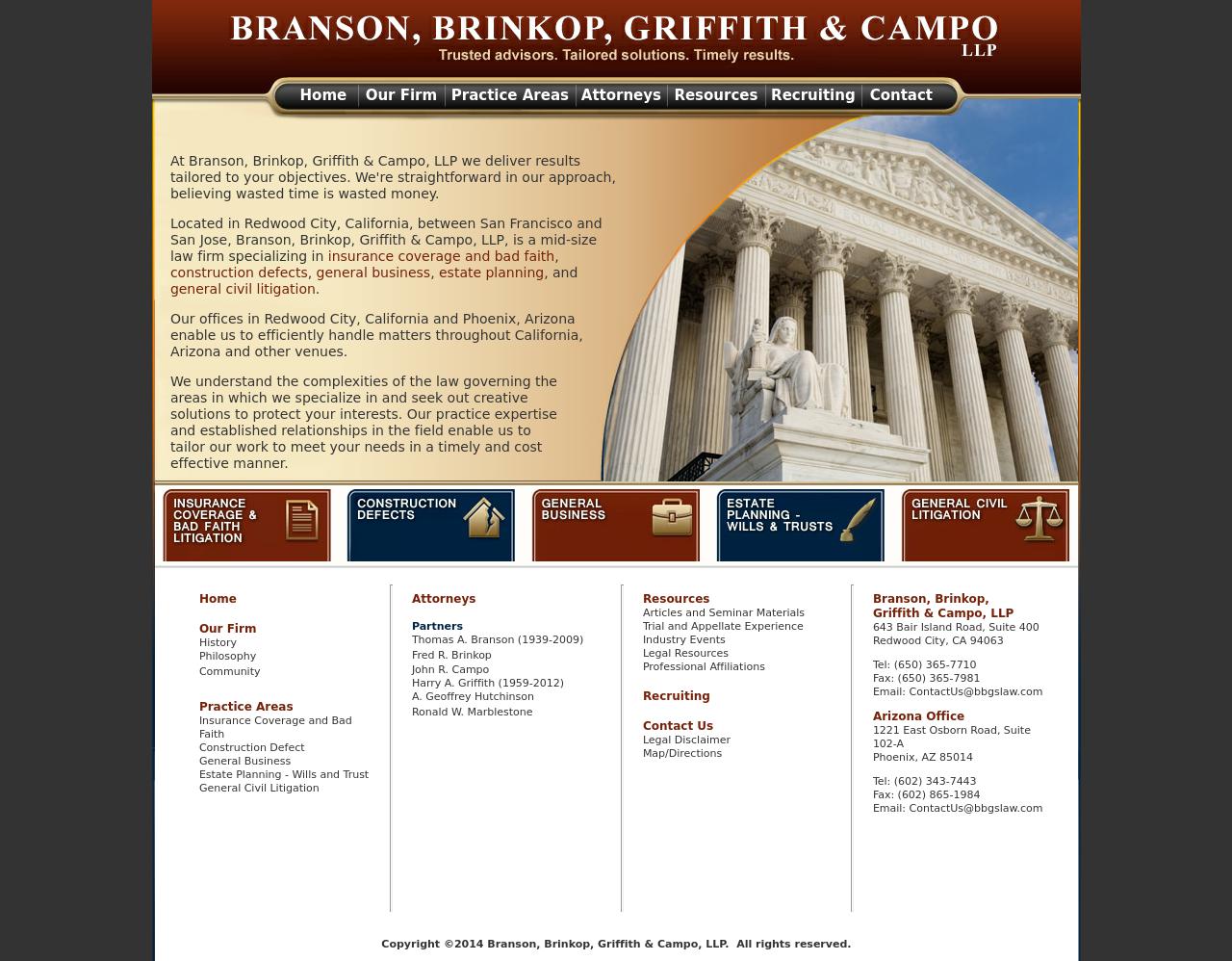 Branson Brinkop Griffith & Campo - Redwood City CA Lawyers
