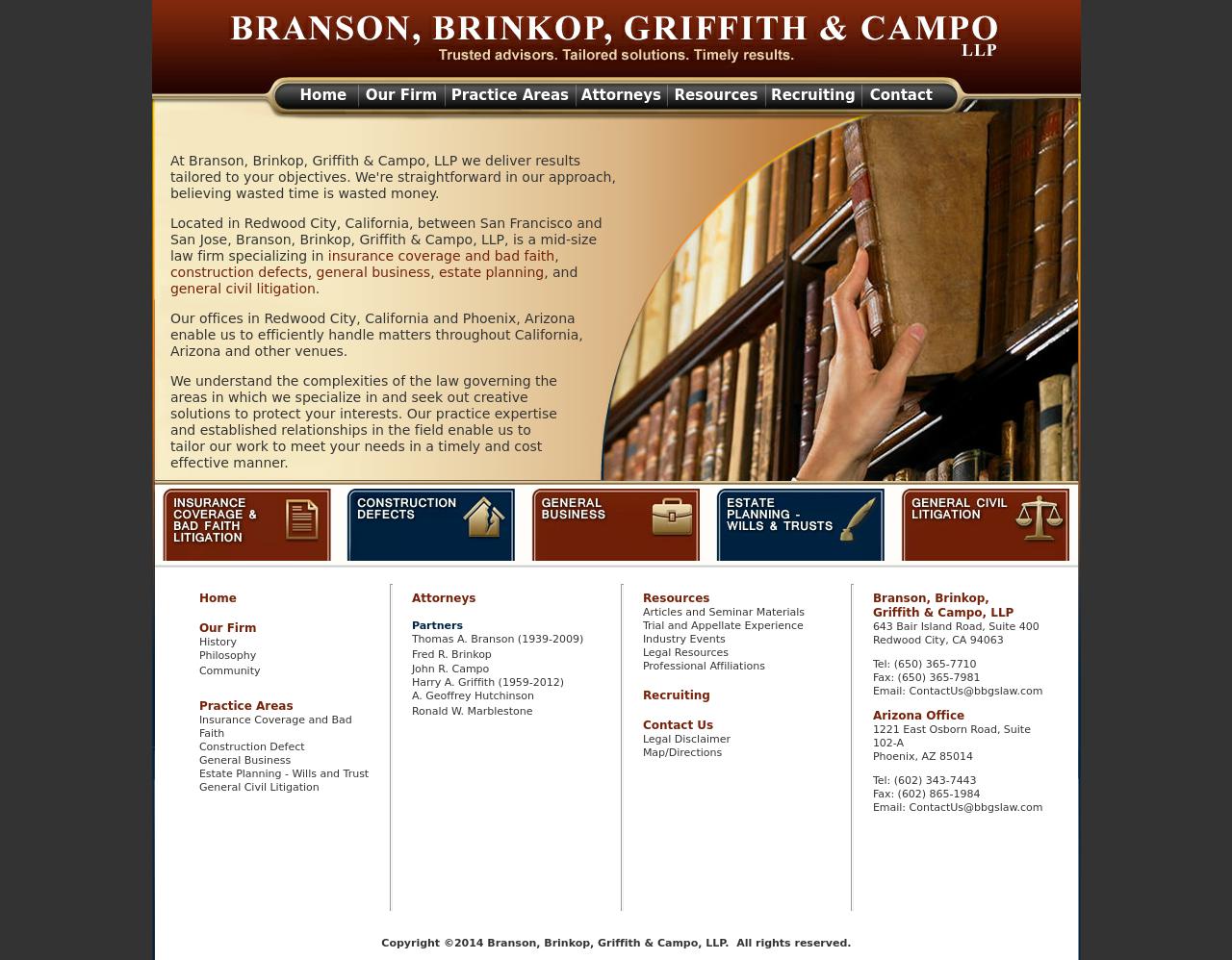 Branson Brinkop Griffith & Campo - Redwood City CA Lawyers
