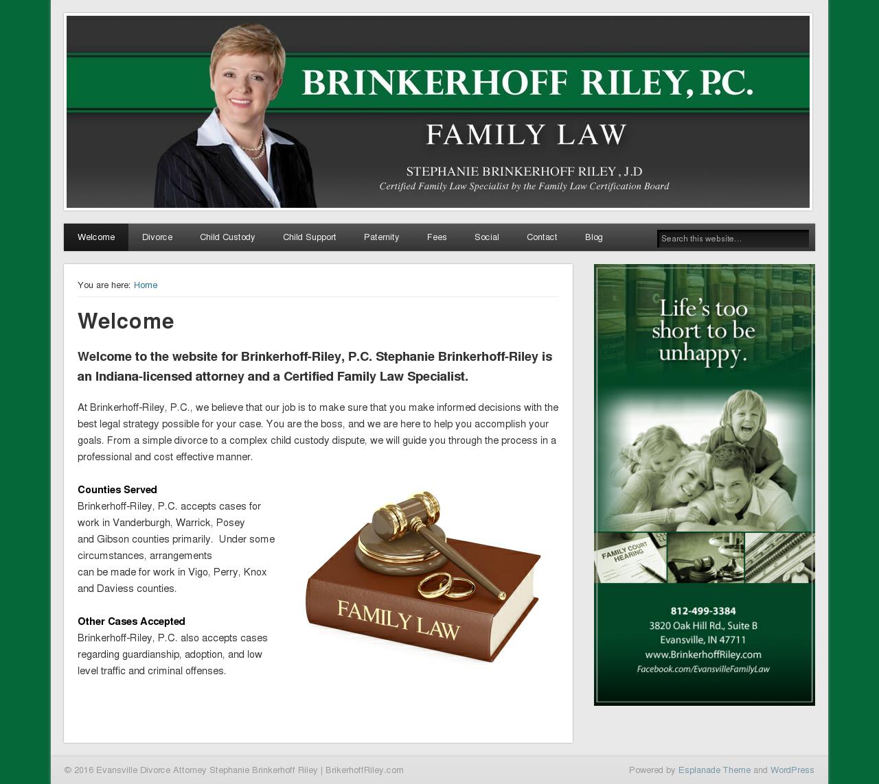 Brinkerhoff Riley Stephanie - Evansville IN Lawyers